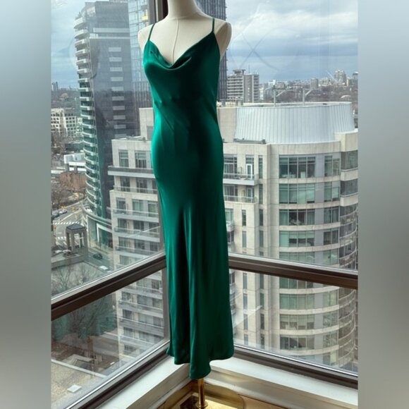 🆕 RAT & BOA 🧿 NWOT Gigi Slip Maxi Dress, Green - Sz S / US 4 - Picture 11 of 16